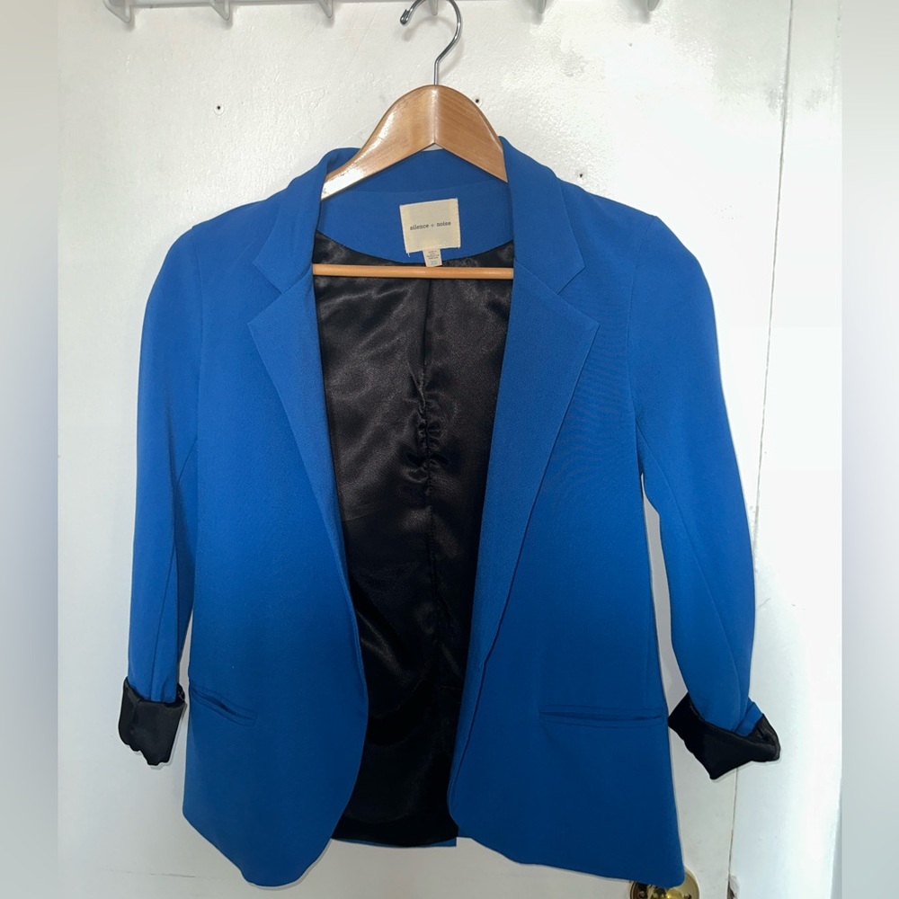Urban Outfitters Silence & Noise Blue Blazer Sise XS